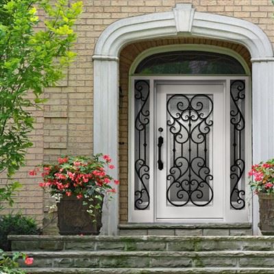 Kućna staklena vrata od umjetnog čelika